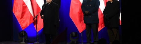 Jarosław Kaczyński na Marszu 13/12: Te wybory zostały sfałszowane!