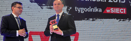 Prezydent Andrzej Duda - Człowiek Wolności tygodnika wSIECI