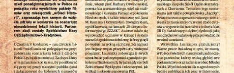 Rozwiązanie konkursu HISTORIA JEST CIEKAWA