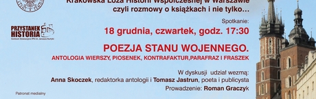 Zapraszamy na spotkanie z cyklu Krakowska Loża Historii Współczesnej