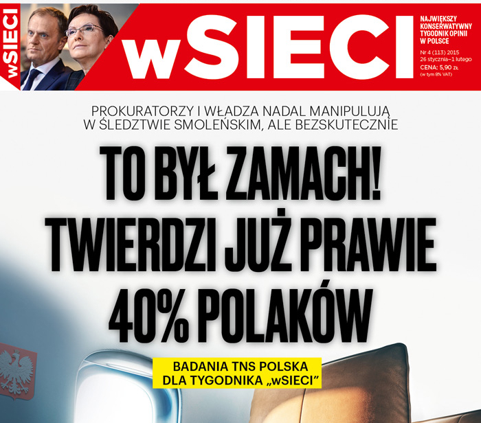 40 proc. Polaków uważa, że to zamach