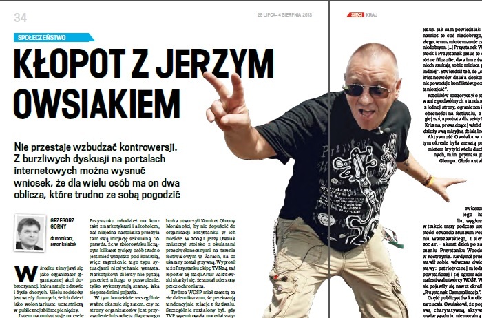 Czego uczy nas Jerzy Owsiak Czego uczy nas Jerzy Owsiak