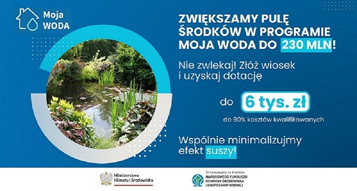 Dofinansujemy program „Moja Woda” Dofinansujemy program „Moja Woda”
