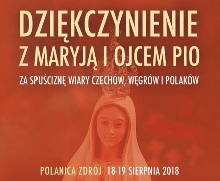 Dziękczynienie z Maryją i z Ojcem Pio 