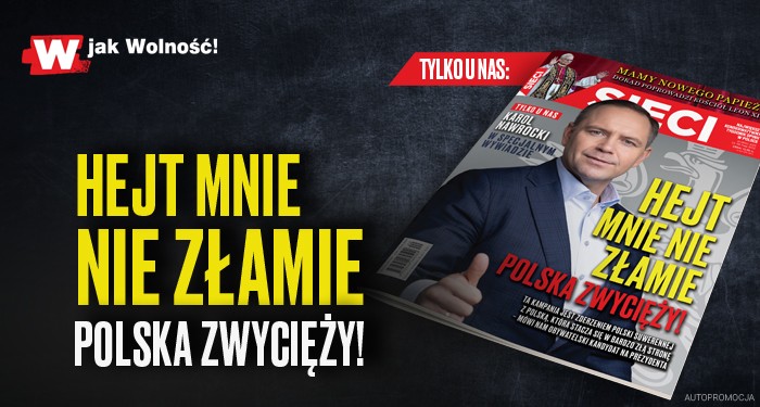 Hejt mnie nie złamie. Polska zwycięży! Hejt mnie nie złamie. Polska zwycięży!