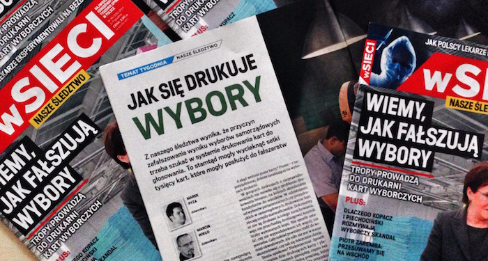 Jak się drukuje wybory - reporterskie śledztwo „wSieci”