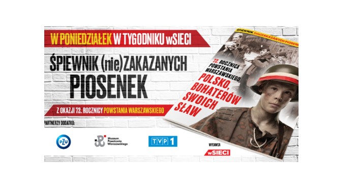 Już 1 sierpnia wyjątkowy śpiewnik w tygodniku „wSieci" Już 1 sierpnia wyjątkowy śpiewnik w tygodniku „wSieci"