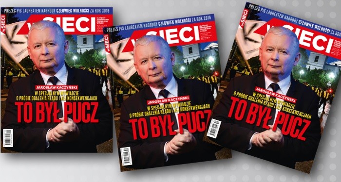 Kaczyński we "wSieci": To był pucz!