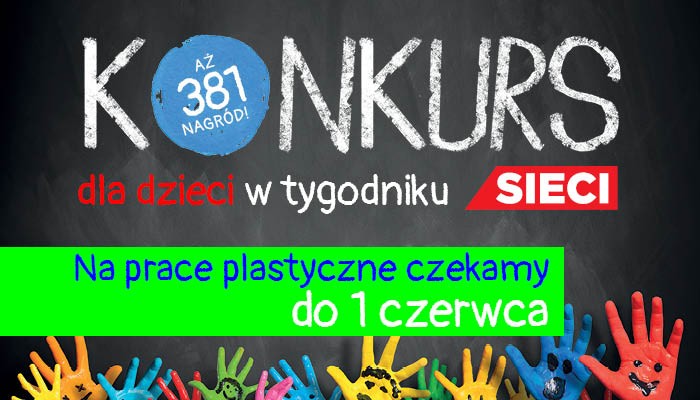 Konkurs dla dzieci – na prace czekamy tydzień dłużej, czyli do 1 czerwca! Konkurs dla dzieci – na prace czekamy tydzień dłużej, czyli do 1 czerwca!