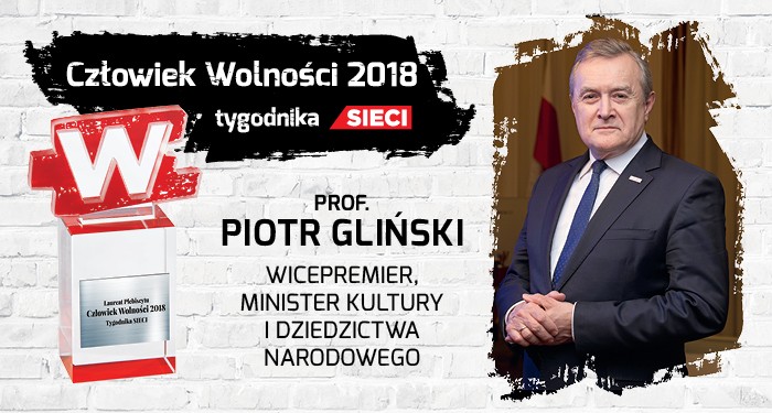 Prof. Gliński Człowiekiem Wolności 2018 Sieci!