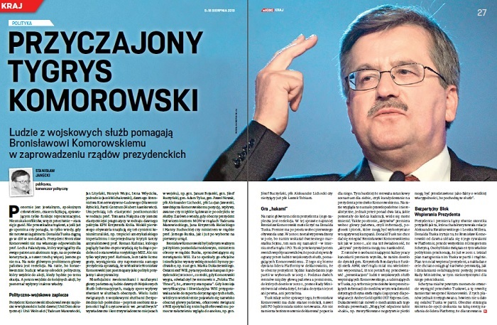 Przyczajony tygrys Komorowski Przyczajony tygrys Komorowski