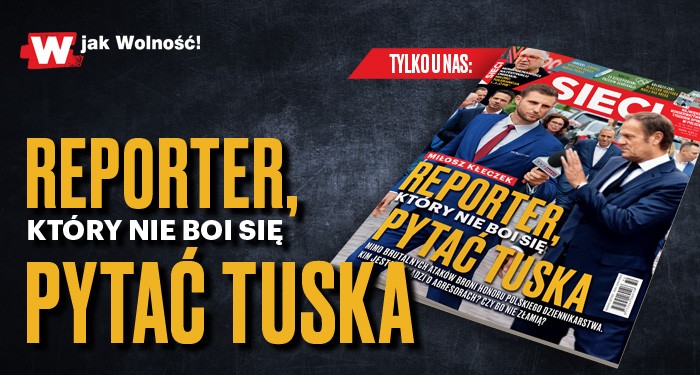 Reporter, który nie boi się pytać Tuska