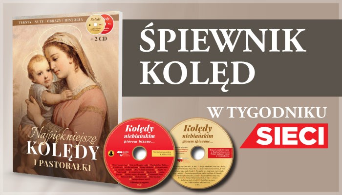 Śpiewnik kolęd i dwie płyty z tygodnikiem „Sieci”