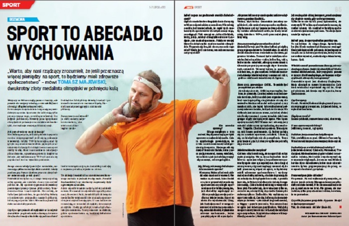Tomasz Majewski w "Sieci" Tomasz Majewski w "Sieci"