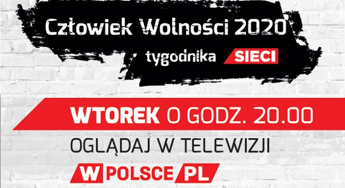 We wtorek o 20:00 w telewizji wPolsce.pl gala Człowiek Wolności tygodnika Sieci 