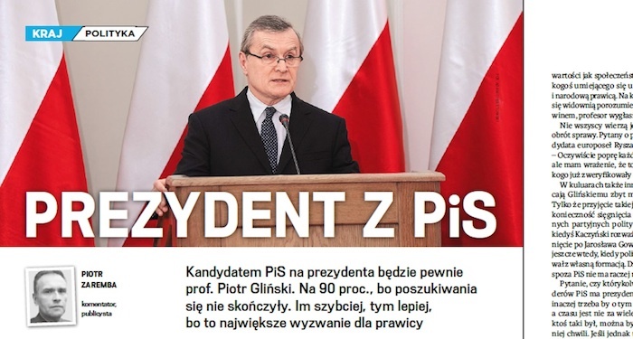 „wSieci”: Kto kandydatem prawicy na prezydenta?