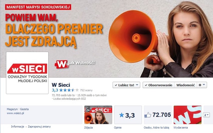  „wSieci” na FB rośnie i zyskuje uznanie branży