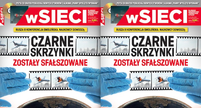 „wSieci”: Sfałszowane czarne skrzynki