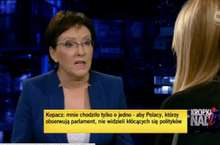 Gosiewska o Kopacz: odprawiała show, robiła PR Platformie