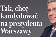 Karczewski: Chcę być prezydentem Warszawy