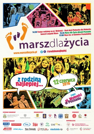 Marsz dla Życia w niedzielę 12 czerwca w Poznaniu
