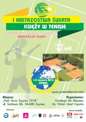 Mistrzostwa Świata Księży w Tenisie 1-3 sierpnia w Żywcu