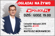 Premier Morawiecki odbiera nagrodę tygodnika Sieci -  relacja w telewizji wPolsce.pl 