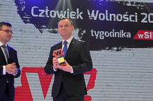 Prezydent Andrzej Duda - Człowiek Wolności tygodnika wSIECI