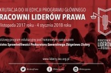 Ruszyła kolejna rekrutacja do Programu Głównego Pracowni Liderów Prawa!