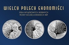 Wielcy polscy ekonomiści na monetach kolekcjonerskich NBP 