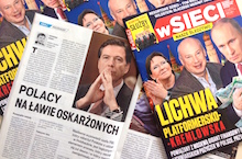 „wSieci”: Polacy na ławie oskarżonych