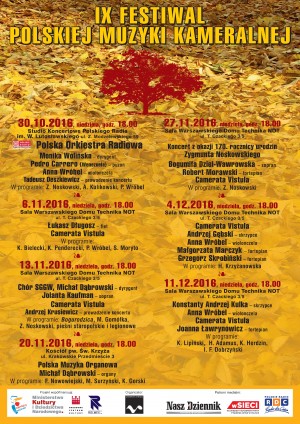 Zapraszamy na IX Festiwal Polskiej Muzyki Kameralnej