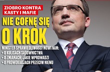 Ziobro: „Nie cofnę się ani o krok”