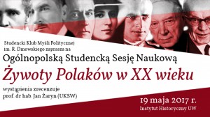 Żywoty Polaków w XX wieku na Uniwersytecie Warszawskim